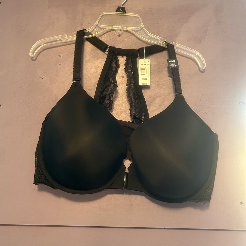 Torrid Racerback black push up 46DDD nwt